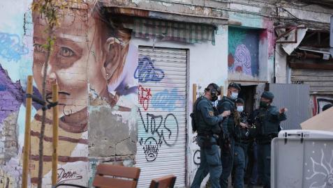 Agentes de la Guardia Civil, en el lugar de los hechos