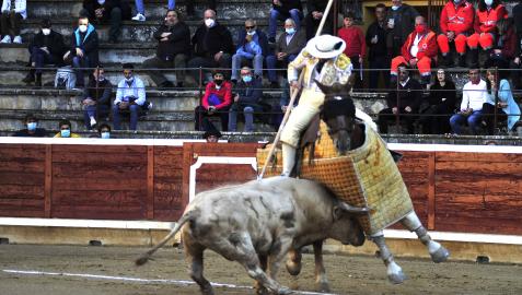 Los picadores se emplearon en más de quince puyazos en la tarde de ayer
