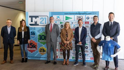 Murallas Un momento de la presentación de la cita este lunes en Pamplona
