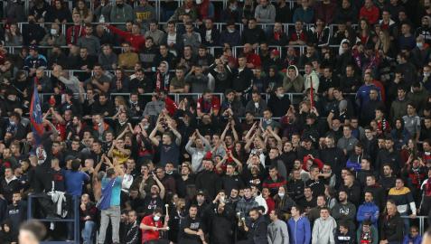 La grada de El Sadar, en el pasado Osasuna-GranadA