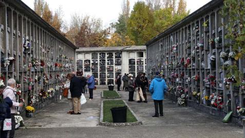 El cementerio de Pamplona, este domingo