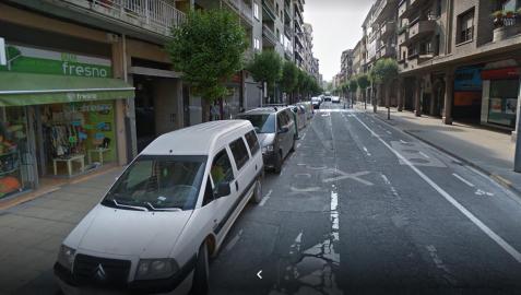Paseo de la Inmaculada de Estella, donde se produjeron los incidentes
