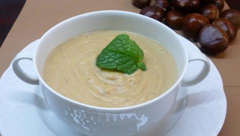 Crema otoñal de castañas Crema otoñal de castañas