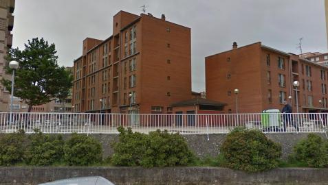 Vista de la plaza Río Arga de desde la Ronda de Barañáin