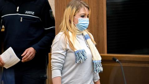 Christiane K., en el tribunal que la juzga