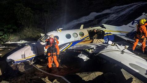 Mendonça Fotografía que muestra el lugar del accidente de la aeronave donde murió Marília Mendonça