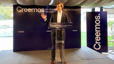 Pablo Montesinos durante el acto en Pamplona