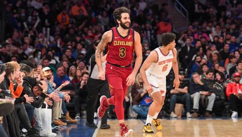 Rubio Ricky Rubio sobre el parqué del Madison Square Garden