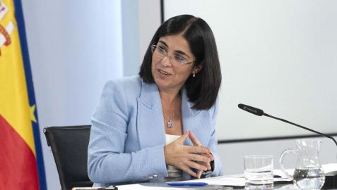 carolina darias La ministra de Sanidad, Carolina Darias, en una comparecencia tras la reunión del Consejo de Ministros