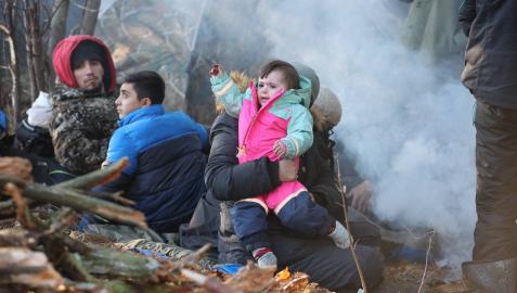 polonia La presencia de numerosos niños en los campamentos de migrantes de la frontera preocupa a las organizaciones humanitarias
