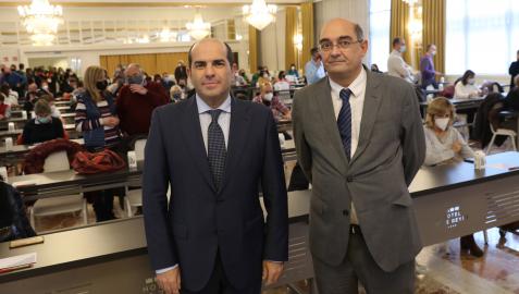 Carlos González y Francisco J. Fuertes en la jornada de AFAPNA