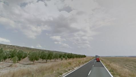 Un tramo de la NA-624, carretera en la que se ha producido el accidente Un tramo de la NA-624, carretera en la que se ha producido el accidente