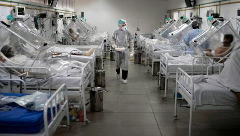 covid UCI de un hospital de Bérgamo (Italia) en noviembre de 2020