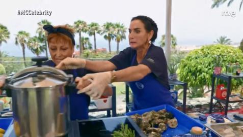 Momento de tensión entre Verónica Forqué y Belén López Momento de tensión entre Verónica Forqué y Belén López