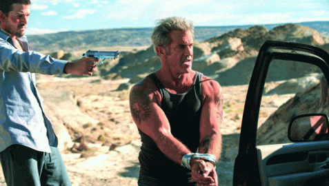 Imagen de archivo de una escena de Mel Gibson Imagen de archivo de una escena de Mel Gibson