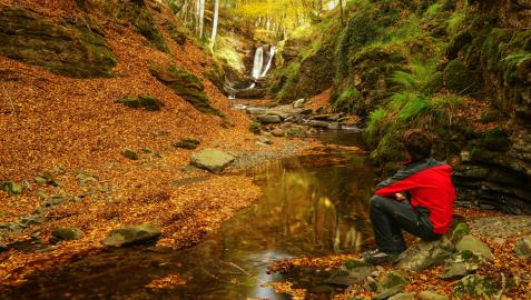 Paisaje Lantz Pasear por los paisajes otoñales de Navarra es un espectáculo para todos los sentidos