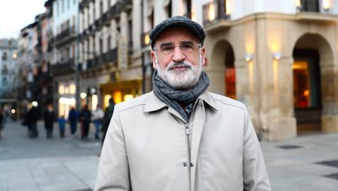 Fernando Aramburu El escritor Fernando Aramburu estuvo en Pamplona para presentar 'Los vencejos', su nueva novela