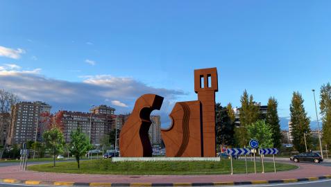 Imagen de la escultura en homenaje a Sabicas que se instalará a la entrada de Pamplona Imagen de la escultura en homenaje a Sabicas que se instalará a la entrada de Pamplona