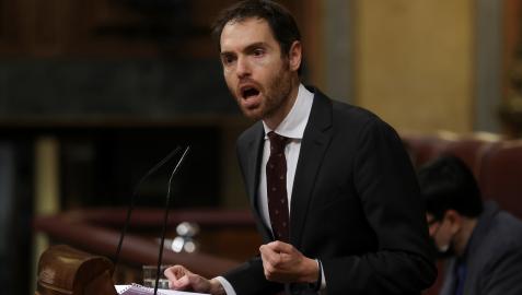 Sergio Sayas durante el pleno de Presupuestos en el Congreso de los Diputados Sergio Sayas durante el pleno de Presupuestos en el Congreso de los Diputados