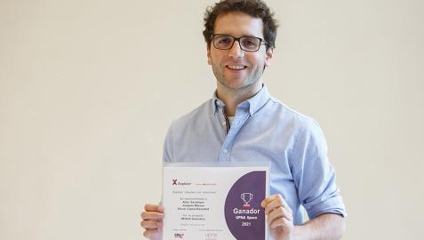 Óscar López, del proyecto NEXUS Domótica, resultó ganador en Navarra, junto con Aitor Saralegui y Joaquín Moneo, de la última edición del programa Óscar López, del proyecto NEXUS Domótica, resultó ganador en Navarra, junto con Aitor Saralegui y Joaquín Moneo, de la última edición del programa