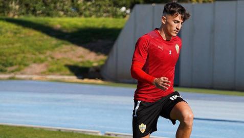Aitor Buñuel, en una sesión de entrenamiento anterior Aitor Buñuel, en una sesión de entrenamiento anterior