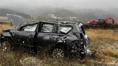 Accidente en Arbizu Salida con vuelco atendida en Arbizu (NA 7100)