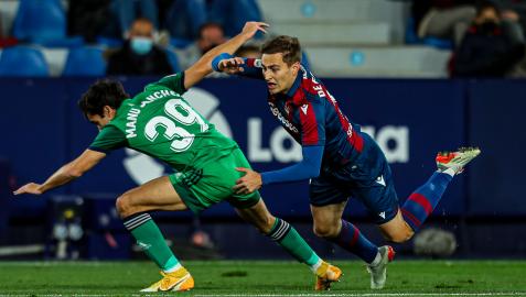 Jorge de Frutos y Manu Sánchez, en una acción del partido Jorge de Frutos y Manu Sánchez, en una acción del partido