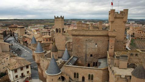Una vista de Palacio de Olite Una vista de Palacio de Olite
