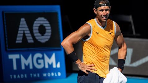 Nadal Rafa Nadal, durante los entrenamientos del Open de Australia