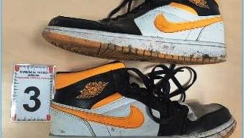 Zapatillas que el acusado cambió a la víctima por las suyas Zapatillas que el acusado cambió a la víctima por las suyas
POLICÍA FORAL
01/01/2022 Zapatillas robadas que portaba el detenido