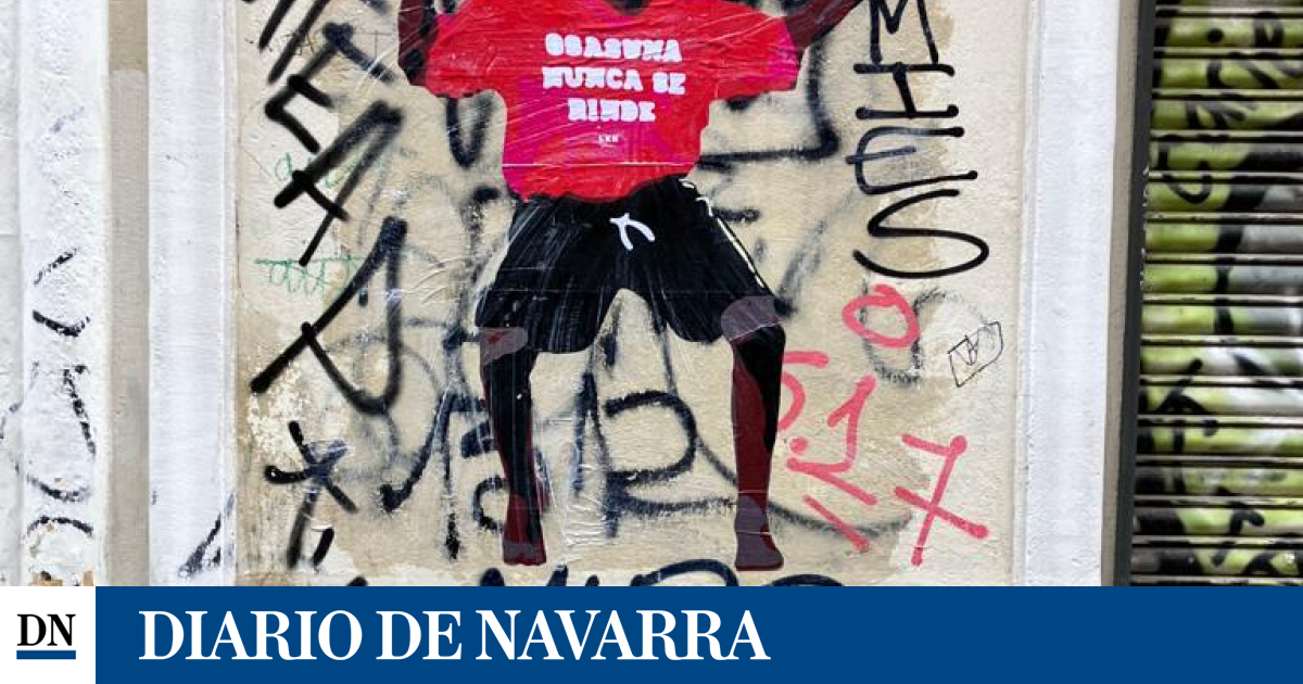 Osasuna Never Surrender arrives in Madrid with a mural