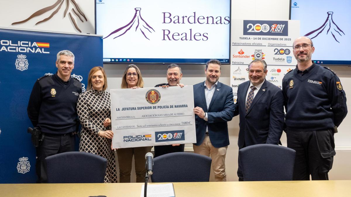 <![CDATA[La Policía Nacional recauda 7.685 euros para la Asociación Navarra de Autismo (ANA)]]>
