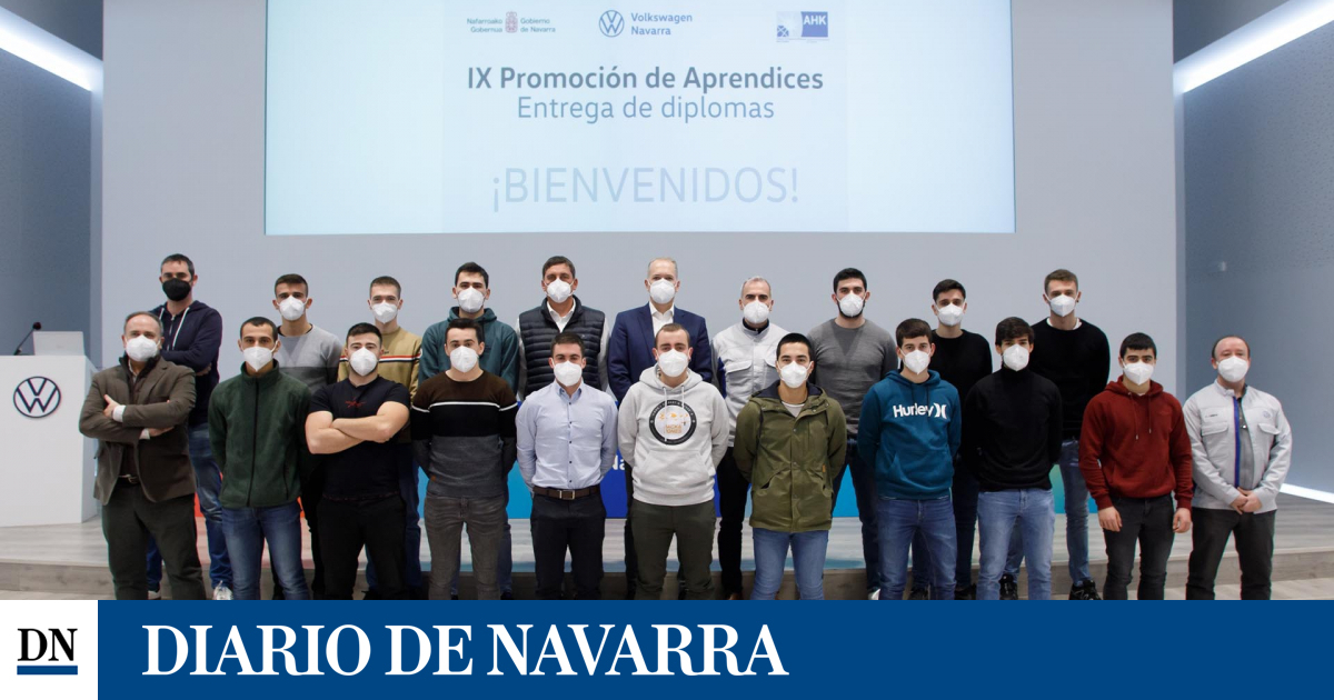 Volkswagen Navarra entrega los diplomas a la IX promoción de aprendices