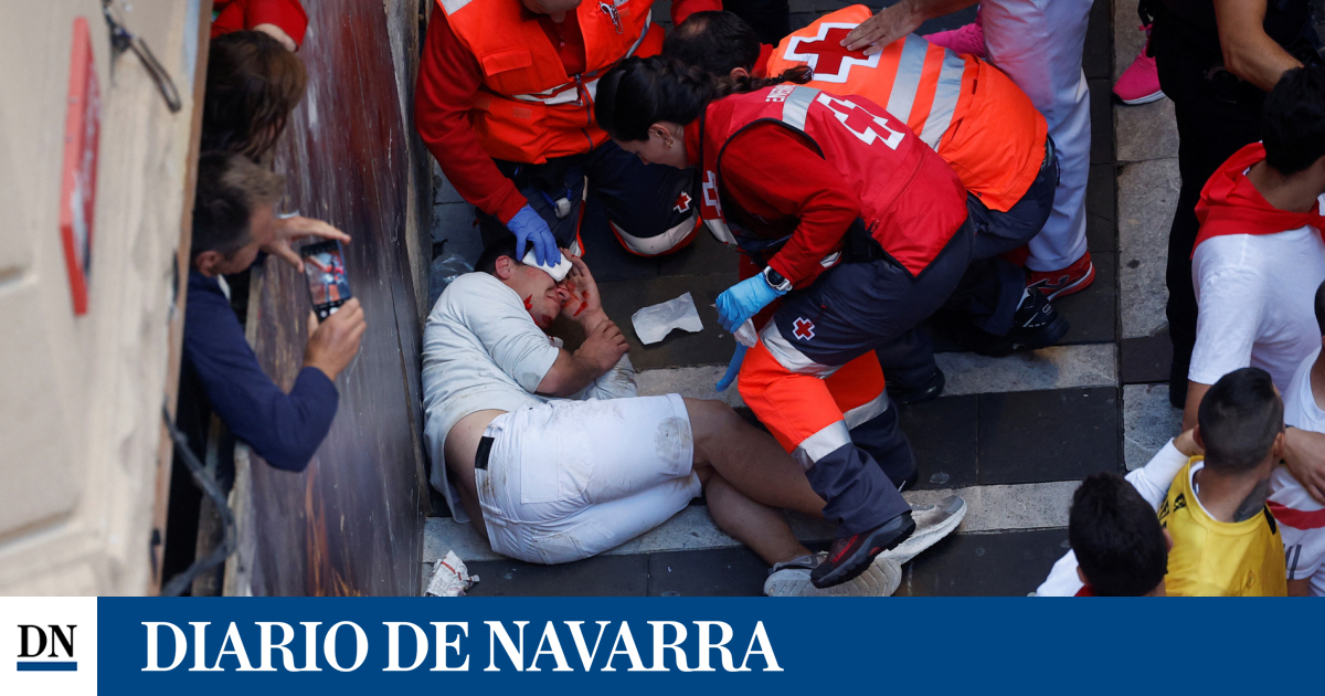 Enfin, la santé fait état d’une seule personne blessée par un mât et de 6 transferts lors de la troisième manche des taureaux de San Fermín