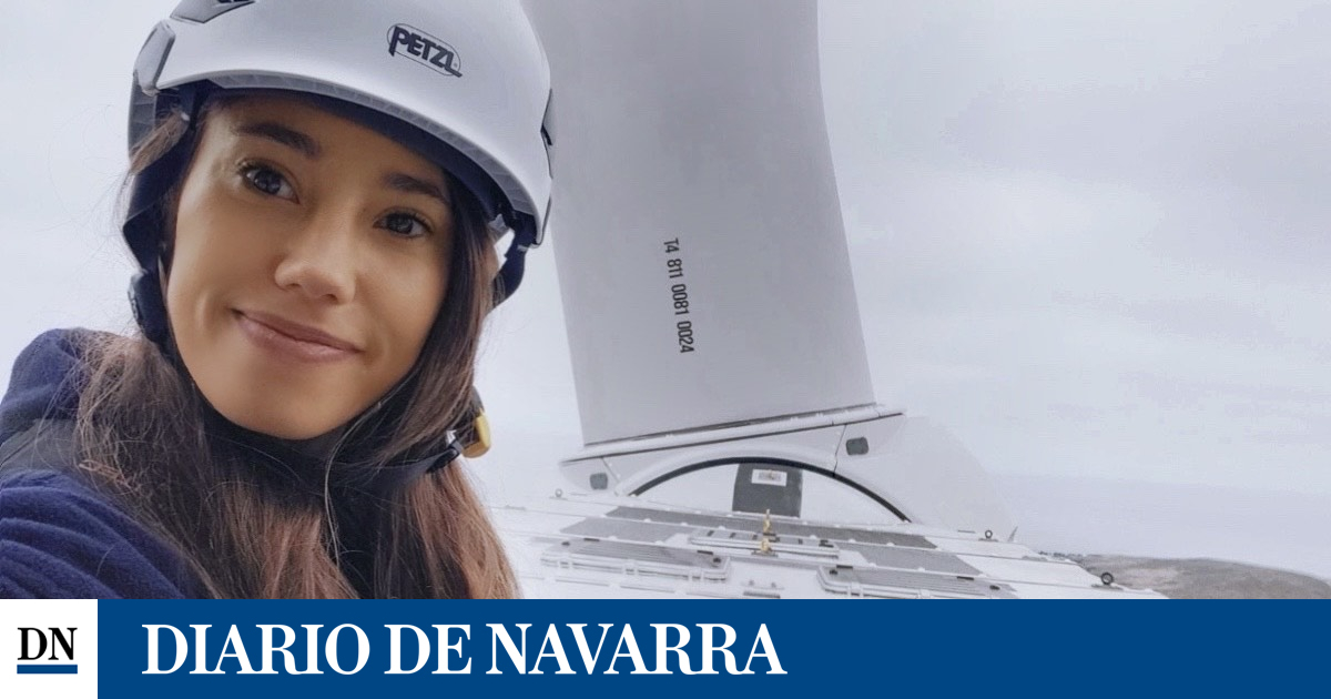 A young woman from Pamplona, ​​between windmills in Chile and Brazil