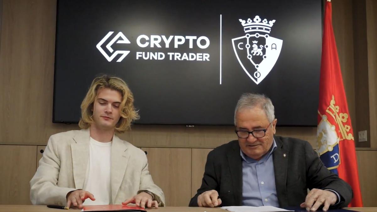 Crypto Fund Trader, nuevo patrocinador de Osasuna desde hoy y hasta la  próxima temporada