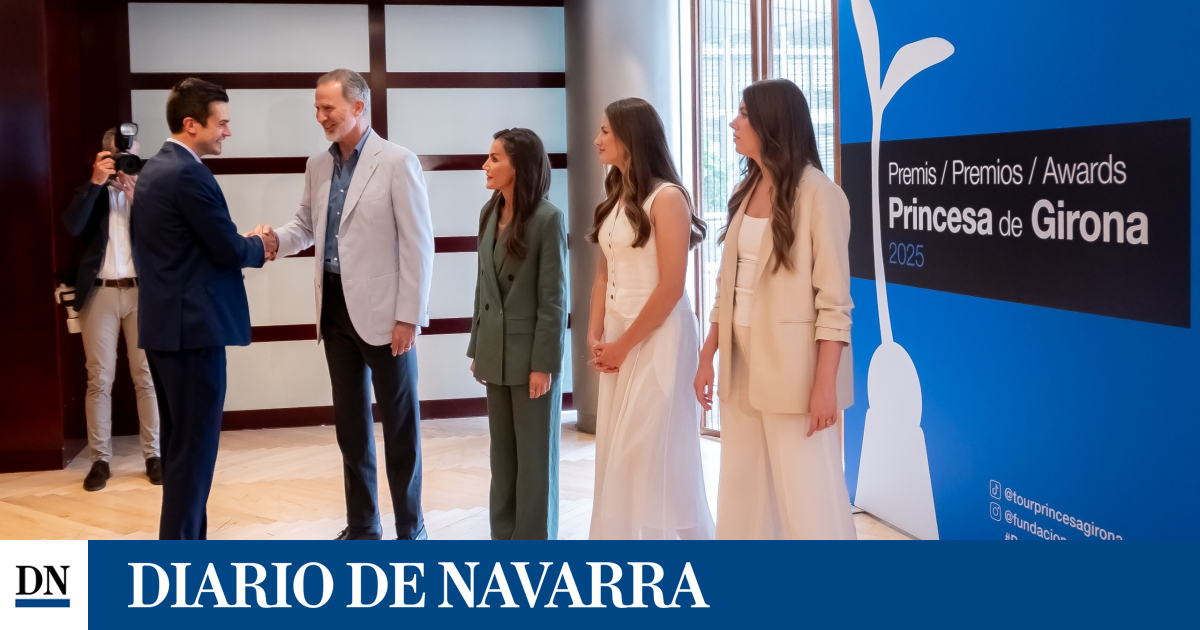 La princesa Leonor entrega a Pablo Sánchez el Premio Princesa de Girona Social