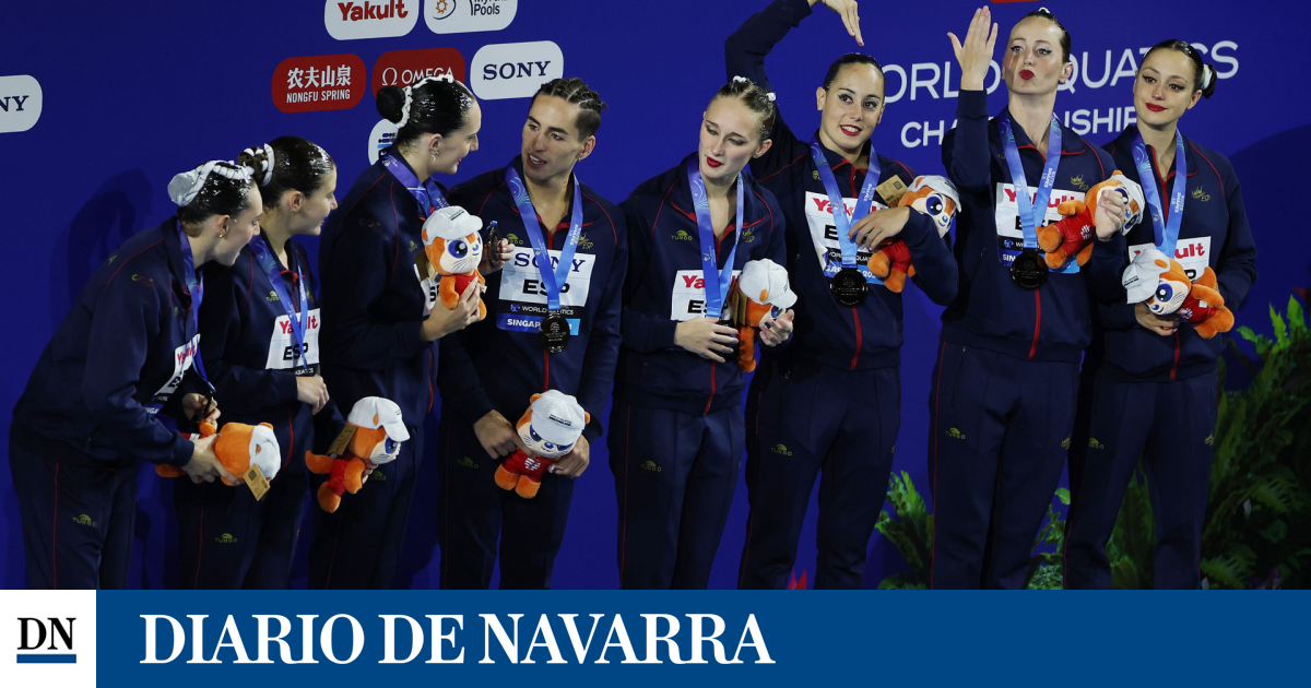 España cierra los Mundiales con 9 medallas tras colgarse el bronce en la final de la rutina acrobática