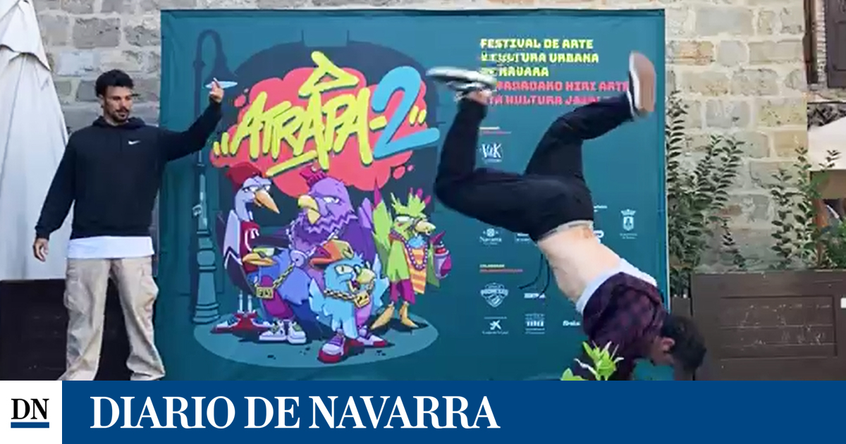 Vídeo con la exhibición de breakdance en la presentación del festival 'Atrapa-2'