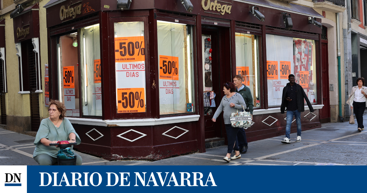 Los últimos días de Ortega, centenaria tienda de ropa de Pamplona