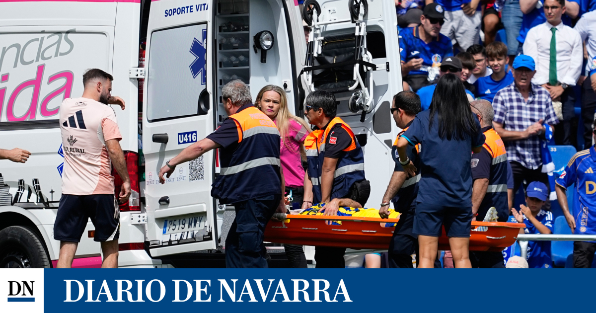 Nacho Vidal, sustituido por un fuerte golpe en la cabeza