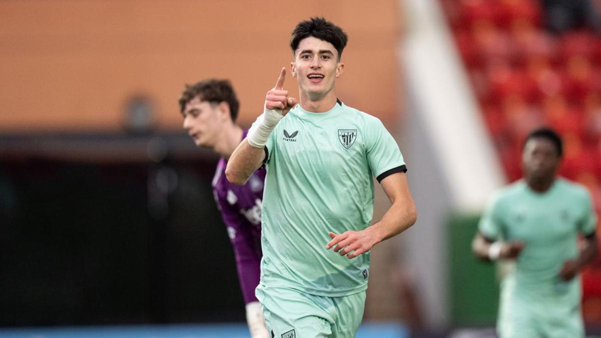 <![CDATA[El Athletic presume de joya navarra: Manex Lozano, entre los máximos goleadores de la Champions juvenil]]>