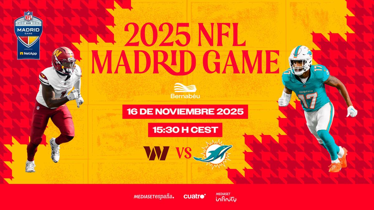 Así será la histórica retransmisión en abierto del NFL Madrid Game 2025 ...