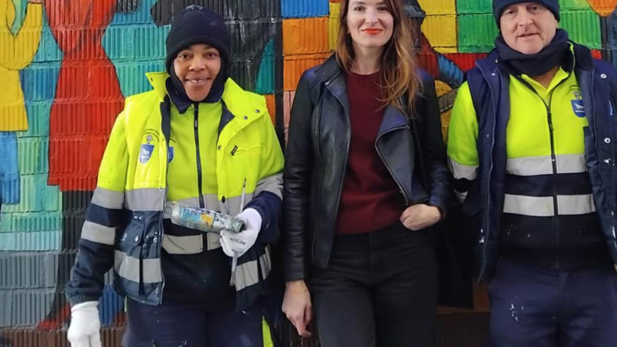 <![CDATA[Un mural colectivo transforma el pasaje Ostoki de Ansoáin]]>