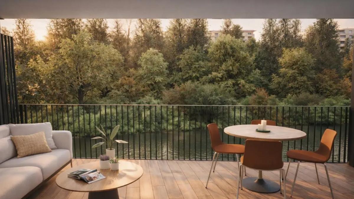 <![CDATA[Así son los pisos a la venta en la nueva Casa de Curtidores a la orilla del río Arga en Pamplona]]>