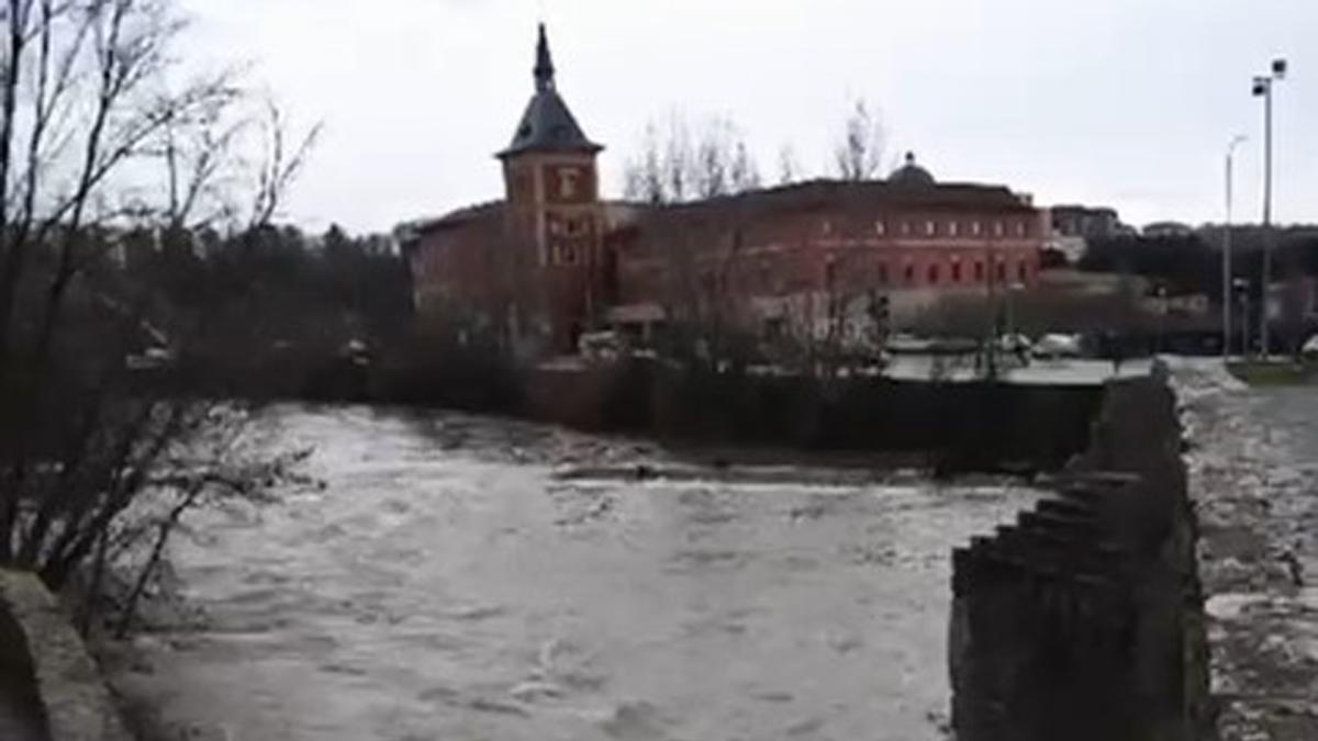 <![CDATA[Vídeo: así baja el Arga tras las últimas lluvias]]>