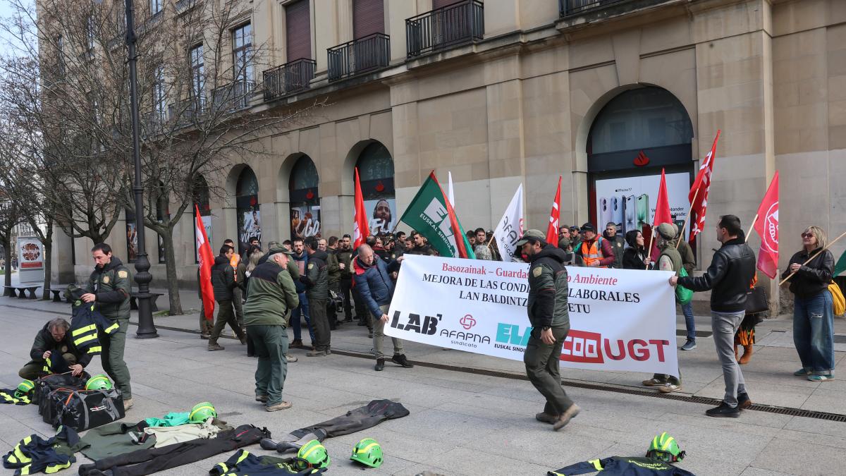 <![CDATA[Guardas de Medio Ambiente de Navarra reclaman más personal, y mejoras salariales y de conciliación familiar]]>