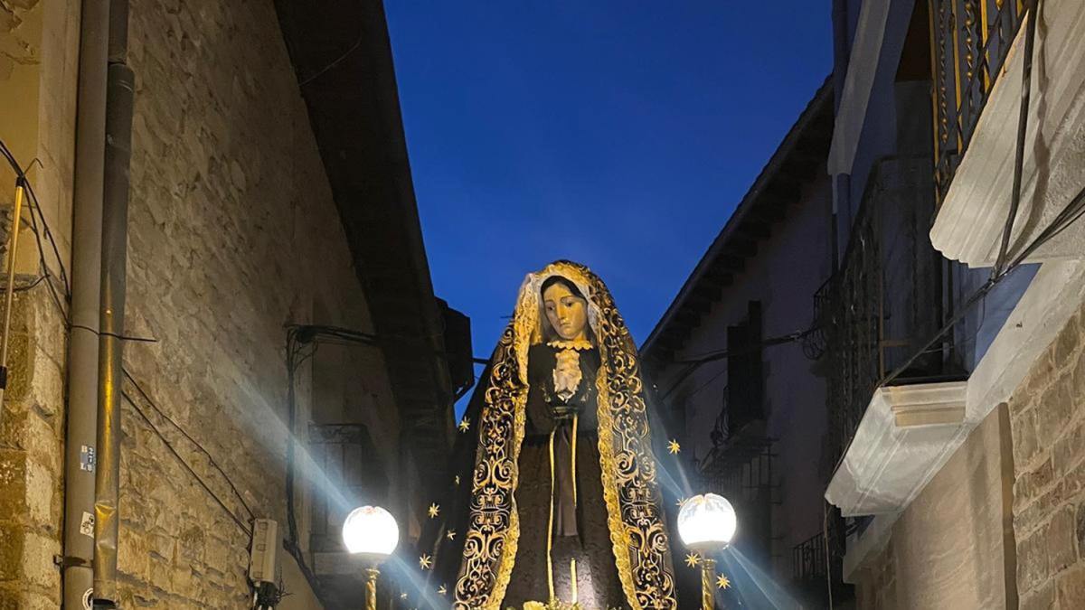 <![CDATA[Fotos con el traslado de La Dolorosa en Tafalla]]>