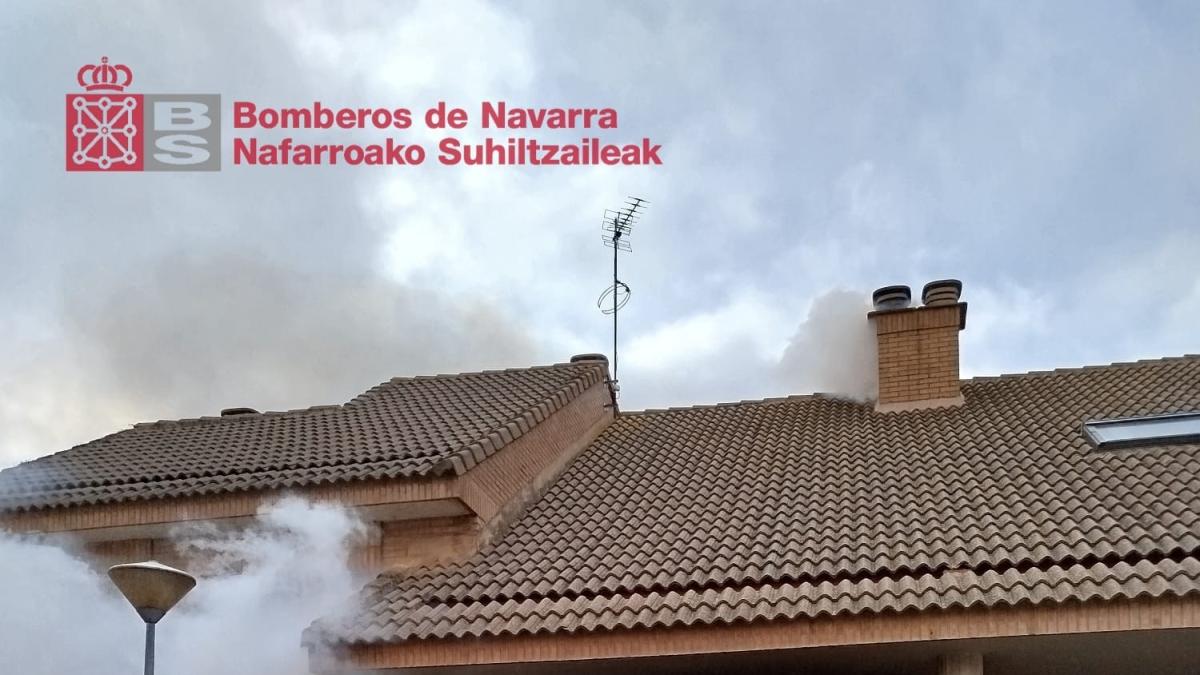 <![CDATA[Trasladada al centro de salud una mujer de 80 años tras el incendio de una vivienda unifamiliar en Cintruénigo]]>