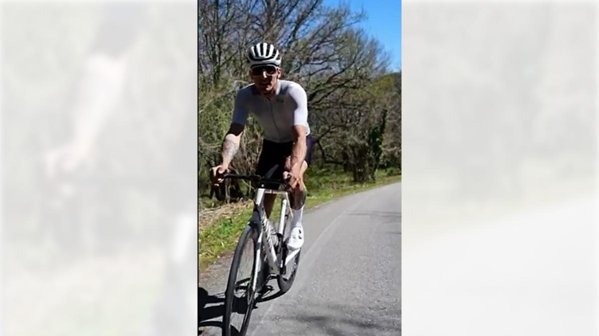 <![CDATA[El cicloturista de Irurtzun Rubén Llamas analiza la subida a las cuevas de Mendukilo, final de la segunda etapa de la Iztulia 2026]]>